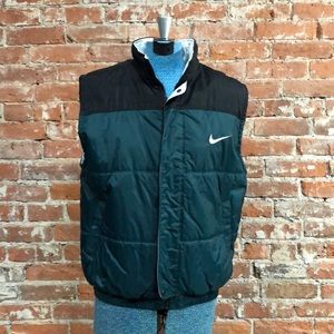90s Nike Colorblock Mini Swoosh Puffer Vest